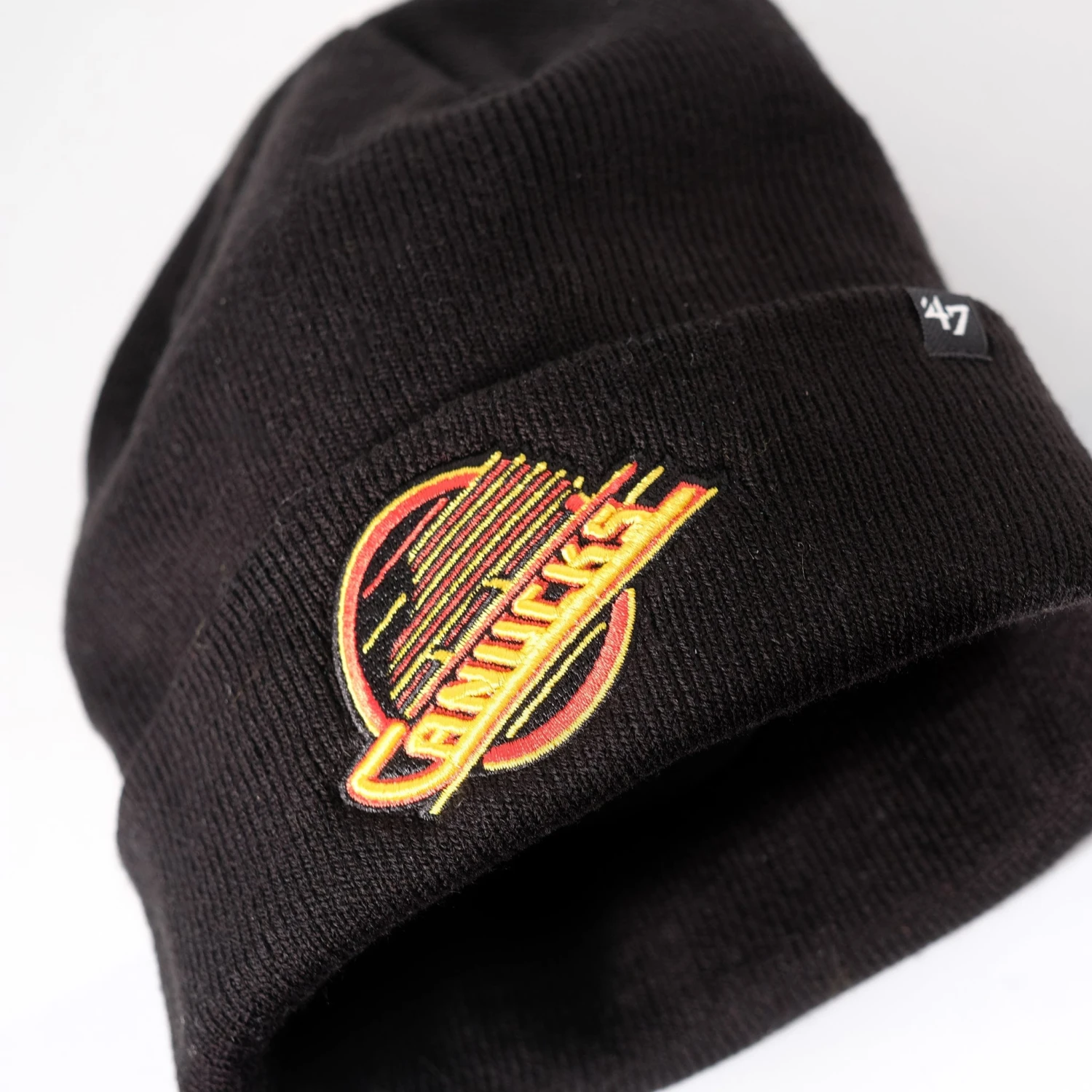 '47 BRAND Vancouver Canucks Third Skate 47 Brand NHL Raised Cuff Knit Toque 2 '47 BRAND Vancouver Canucks Third Skate 47 Brand NHL Raised Cuff Knit Toque - Image 2