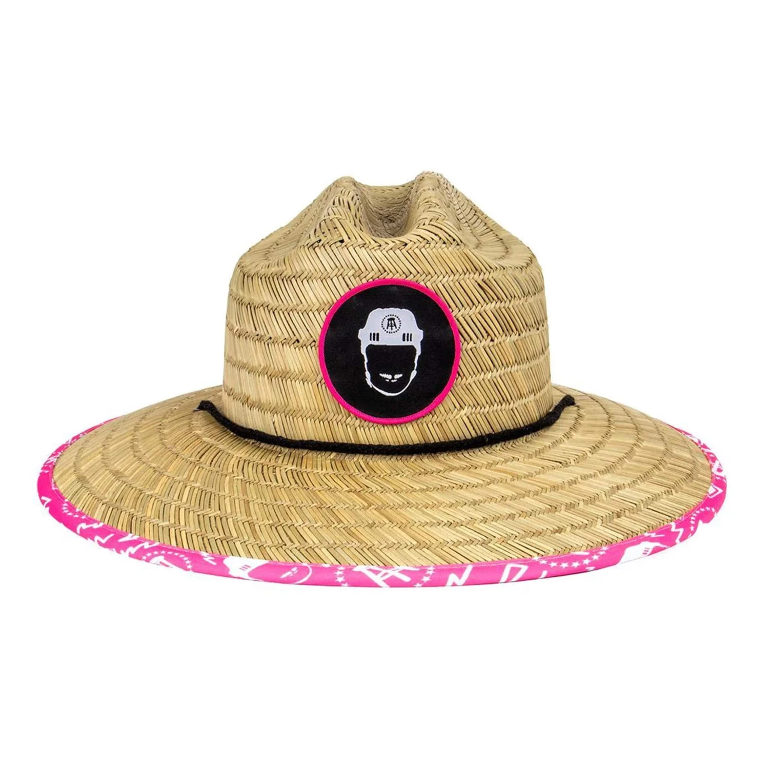 Pink Whitney Straw Lifeguard Hat 1 Pink Whitney Straw Lifeguard Hat