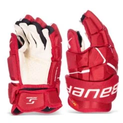 Bauer Supreme M5 Pro Intermediate Hockey Gloves -Hockey Discount Store bauer gloves bauer supreme m5 pro intermediate hockey gloves red 12 30597265588290