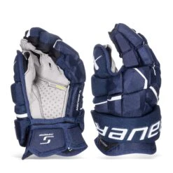 Bauer Supreme Mach Intermediate Hockey Gloves 17 Bauer Supreme Mach Intermediate Hockey Gloves -Hockey Discount Store bauer gloves bauer supreme mach intermediate hockey gloves navy 12 30597296750658