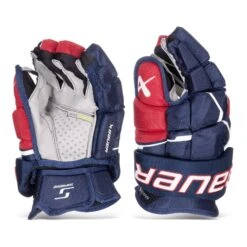 Bauer Supreme Mach Intermediate Hockey Gloves 20 Bauer Supreme Mach Intermediate Hockey Gloves -Hockey Discount Store bauer gloves bauer supreme mach intermediate hockey gloves navy red white 13 30597297537090