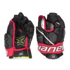 Bauer Vapor 2X Junior Hockey Gloves -Hockey Discount Store bauer gloves bauer vapor 2x junior hockey gloves black red 10 28743795245122