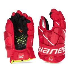 Bauer Vapor 2X Junior Hockey Gloves -Hockey Discount Store bauer gloves bauer vapor 2x junior hockey gloves red 10 28743795376194