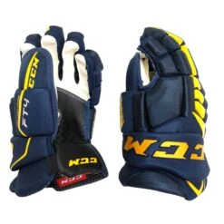 CCM Jetspeed FT4 Junior Hockey Gloves 34 CCM Jetspeed FT4 Junior Hockey Gloves -Hockey Discount Store ccm gloves ccm jetspeed ft4 junior hockey gloves navy gold 10 29576729428034