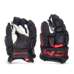 CCM Jetspeed FT6 Junior Hockey Gloves -Hockey Discount Store ccm gloves ccm jetspeed ft6 junior hockey gloves black red 10 30608279765058