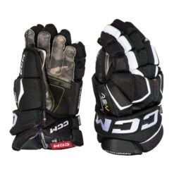 CCM Tacks AS-V Pro Senior Hockey Gloves -Hockey Discount Store ccm gloves ccm tacks as v pro senior hockey gloves black white 13 29355716345922