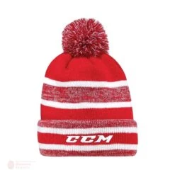 CCM Fleece Pom Knit Youth Toque -Hockey Discount Store ccm toques ccm fleece pom knit youth toque red yth 28744391196738