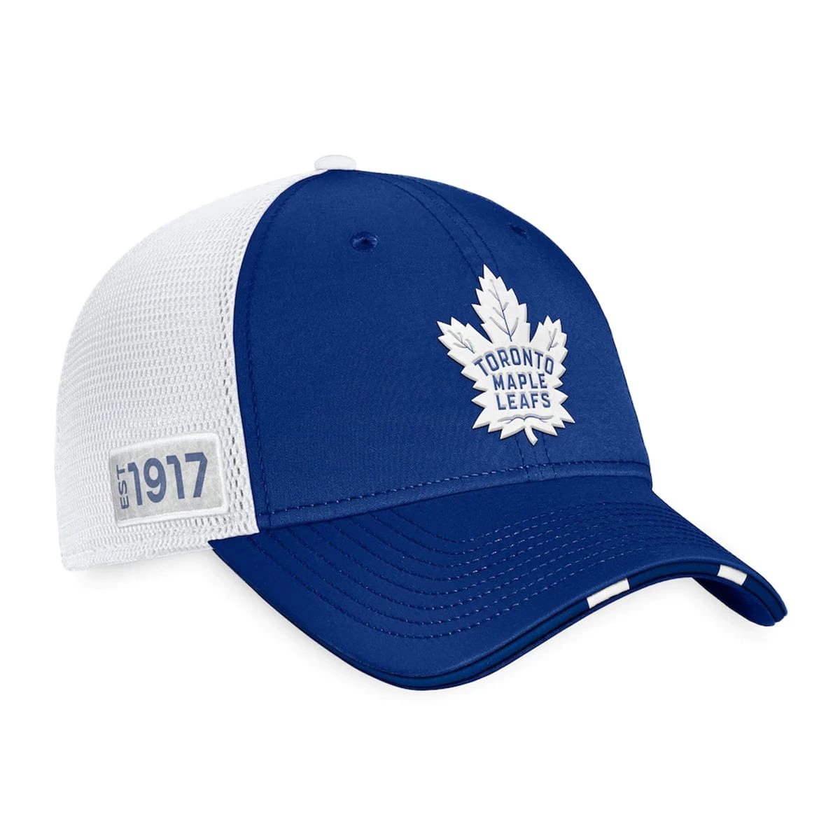 Toronto Maple Leafs Fanatics Authentic Pro Draft Structured Trucker Hat 3 Toronto Maple Leafs Fanatics Authentic Pro Draft Structured Trucker Hat - Image 3