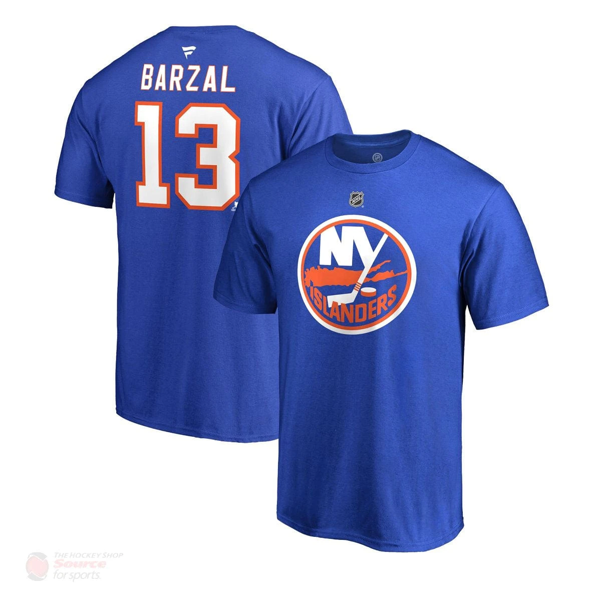 New York Islanders Fanatics Authentic Name & Number Mens Shirt - Matt Barzal 1 New York Islanders Fanatics Authentic Name & Number Mens Shirt - Matt Barzal