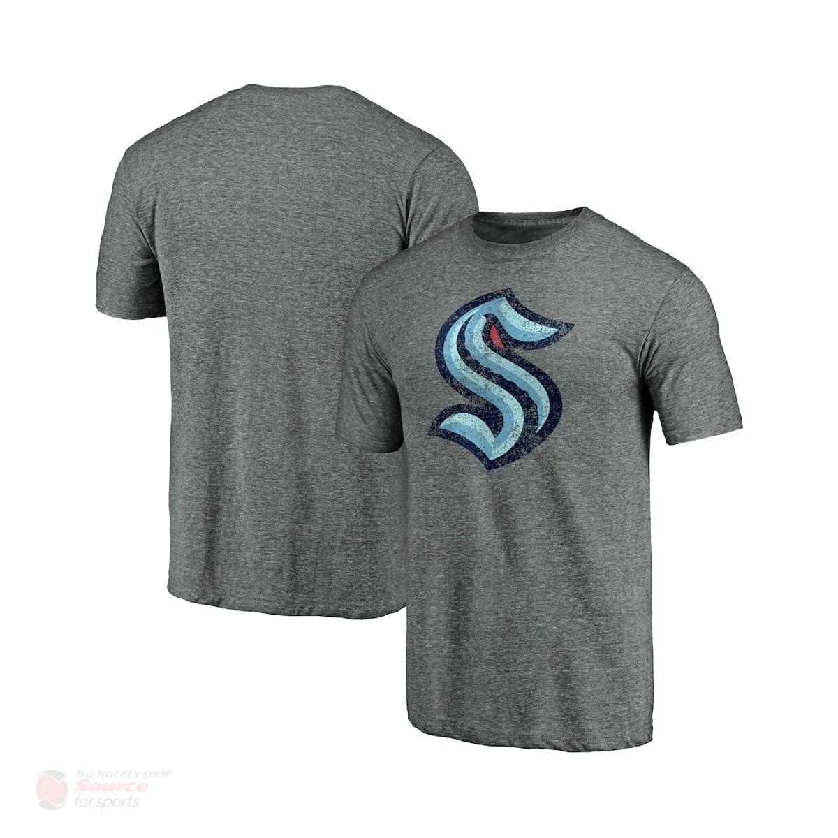 Seattle Kraken Fanatics Distressed Tri-Blend Mens Shirt 1 Seattle Kraken Fanatics Distressed Tri-Blend Mens Shirt