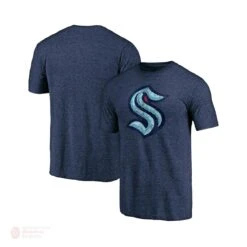 Seattle Kraken Fanatics Distressed Tri-Blend Mens Shirt -Hockey Discount Store fanatics shirts seattle kraken fanatics distressed tri blend mens shirt navy m 28744439889986