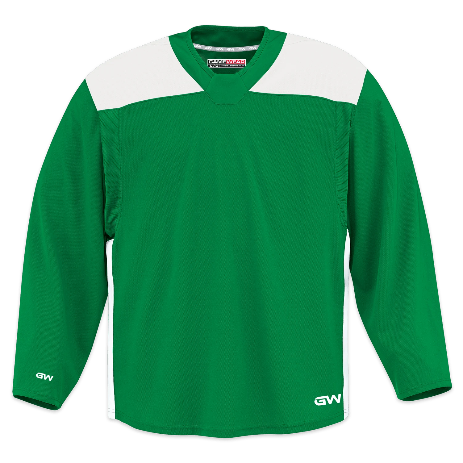 GameWear GW6500 ProLite Series Junior Hockey Practice Jersey - Kelly Green / White 1 GameWear GW6500 ProLite Series Junior Hockey Practice Jersey - Kelly Green / White