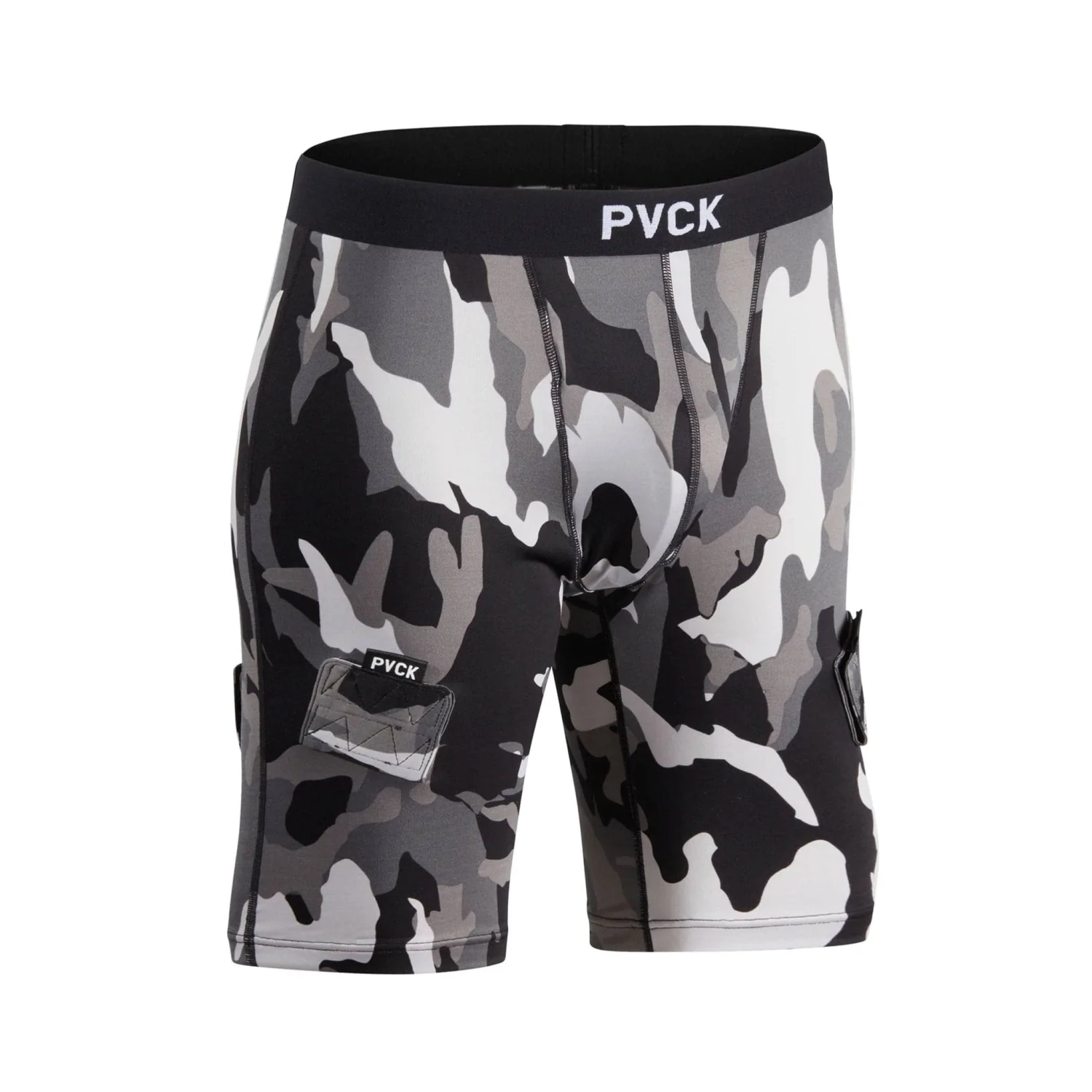 PVCK Senior Compression Jock Shorts - Grey Camo 1 PVCK Senior Compression Jock Shorts - Grey Camo