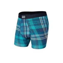 Saxx Ultra Boxers - Blue Free Fall Plaid