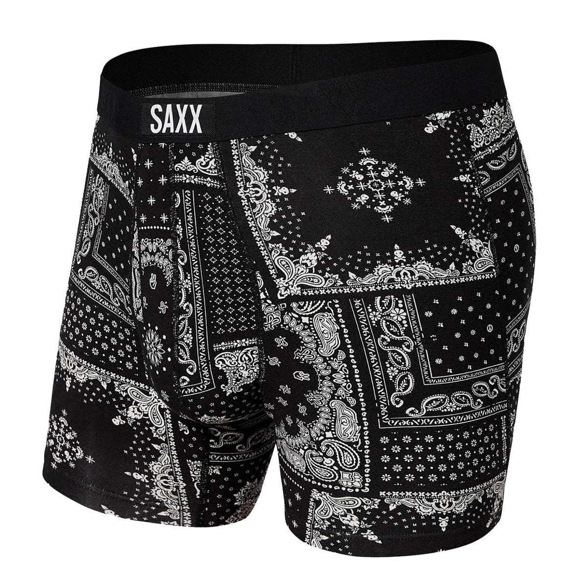 Saxx Vibe Boxers - Black Bandana Republic 1 Saxx Vibe Boxers - Black Bandana Republic