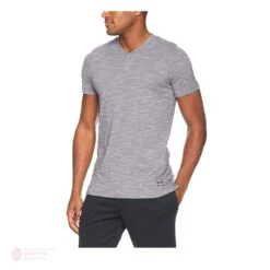 Under Armour Core V-Neck Men's Shirt -Hockey Discount Store under armour shirts under armour core v neck men s shirt grey s 28744460566594